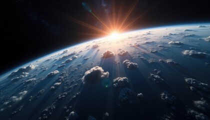 Earth from Above at Sunrise Resolution board creation society spirit