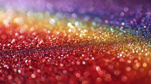 Rainbow glitter sparkles - Powered by Adobe