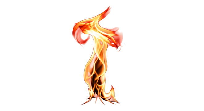 Abstract Flame A Fiery Dance of Light and Energy.