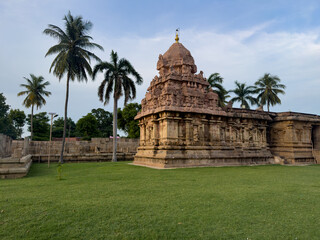 Gangaikonda Cholapuram temple built by Rajendra Chola I (son of the great Rajaraja Chola I) to commemorate his victorious military campaigns to the Ganges river in North India.