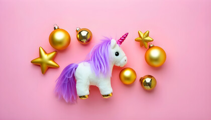 Plasticine bunny and easter eggs toy illustration with pink decoration and funny color isolated