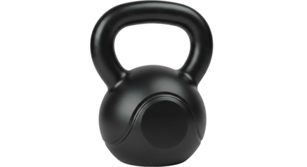 Black Kettlebell for Strength Training and Fitness.