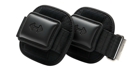 Black Wrist Support Straps for Weightlifting and Fitness Training.