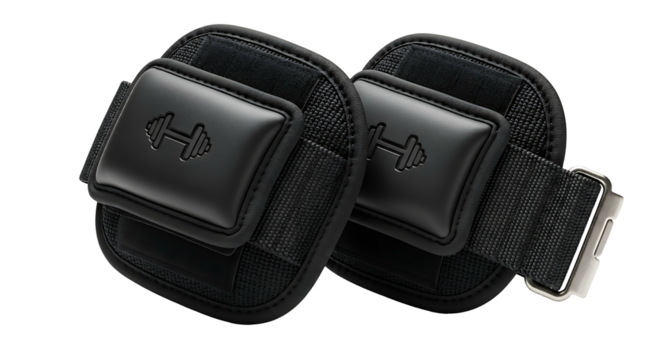 Black Wrist Support Straps for Weightlifting and Fitness Training. - Powered by Adobe