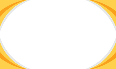 Abstract yellow and white oval frame background with curved gradient borders, perfect for templates, banners, presentations, advertisements, or modern design layouts with copy space in the center.