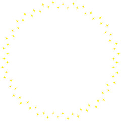 Star colorful frame. Outer space star. Frame with empty space for your text. Baby shower design