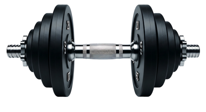 Dumbbell Weightlifting Equipment for Strength Training and Fitness.