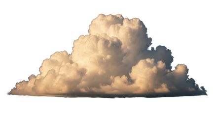 Fluffy cloud formation against a bright clear sky beautiful weather.