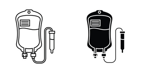 Blood bag icon graphic design. Vector icon illustrations