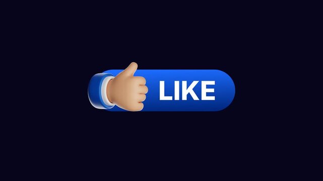 Social media interaction like comment and share buttons animation