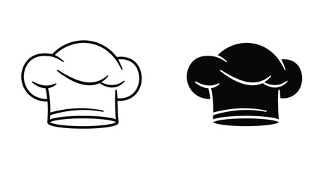 Chef hat icon graphic design. Vector icon illustrations
