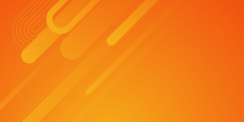 Bright orange-yellow gradient abstract dynamic background. Geometric yellow shape. Design elements for poster, magazine, book cover, brochure. Retro futuristic art design. vector illustration. 