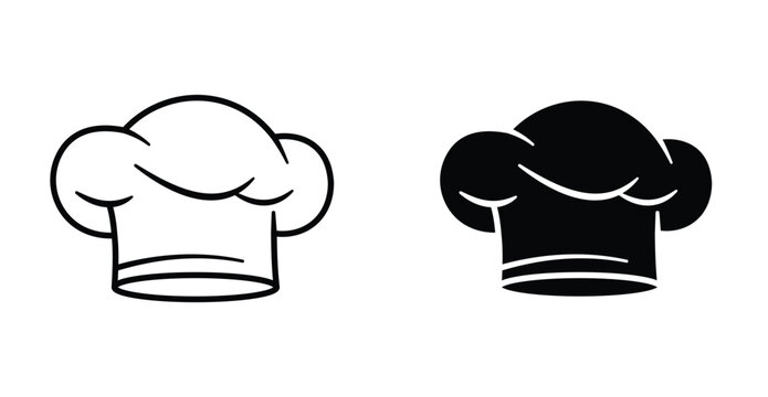 Chef hat icon graphic design. Vector icon illustrations