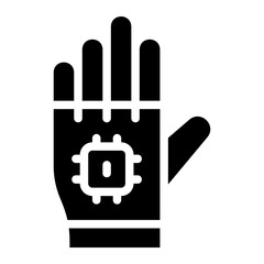 hand glyph icon