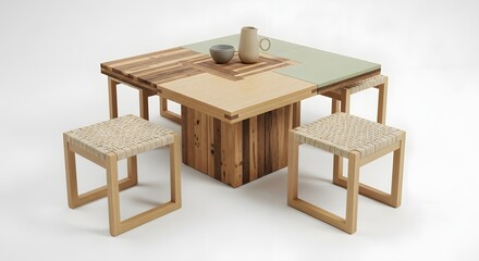 Möbel, modular, minimalistisch, funktional, Holz, Design, nachhaltig, japanisch, modern