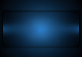 Obraz premium Abstract smooth dark blue background banner with gradient and vignette effect elegant studio backdrop
