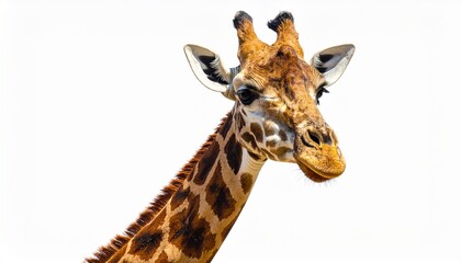 Obraz premium a giraffe isolated on white 
