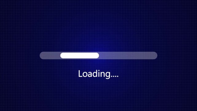 Animated loading bar progress bar