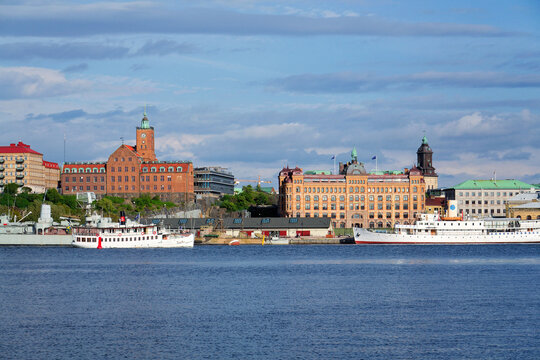 Aseco Sweden AB shipping transportation company logo on the headquarters building, Packhusgatan on May 10, 2025 in Gothenburg, Sweden.