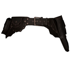 Leather belt cowboy medieval