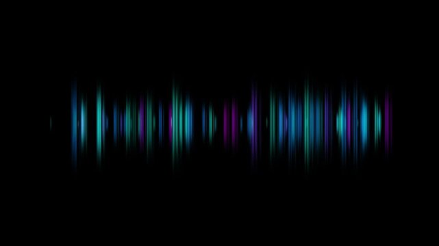 Audio waveform background. Abstract music wave, radio signal frequency and digital voice visualization.