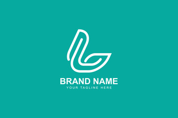 Fototapeta premium Letter L logo design template. Monogram L logo icon