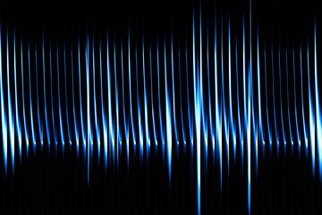 Intense blue vertical lines with bright highlights, neon glass effects gradient