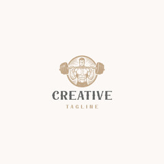 Obraz premium Fitness Logo Vector Design