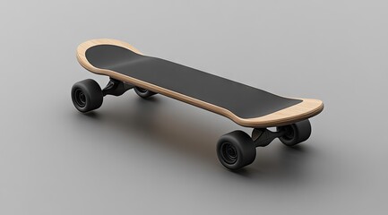Skateboard on gray surface