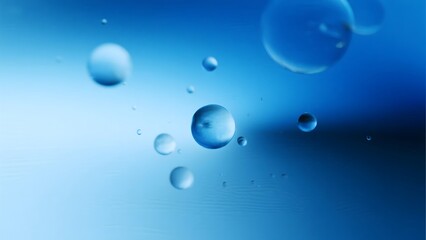 Obraz premium FloatingWaterBubbles