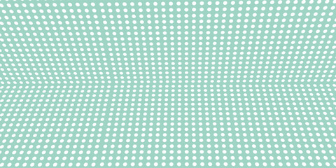 Mint green polka dot seamless pattern background. Cute retro dot vector for fabric, nursery design, wrapping paper, wallpaper, scrapbooking, and baby-themed projects.