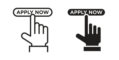 Apply icon in simple flat trend modern graphic design abstract logotype element