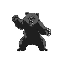 Bear Silhouette Vector Art
