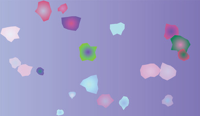 Abstract Gradient Mosaic Art With Colorful Shapes On Lilac Background For Modern Design