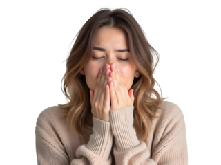 Portrait of sick woman