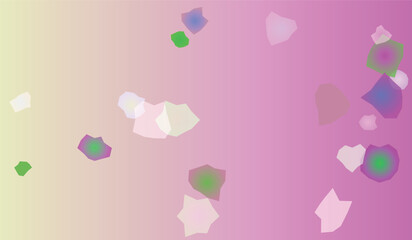 Abstract Gradient Background with Floating Geometric Shapes and Soft Pastel Colors for Modern Designs