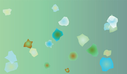 Abstract Gradient Background with Geometric Shapes in Pastel Colors for Modern Design