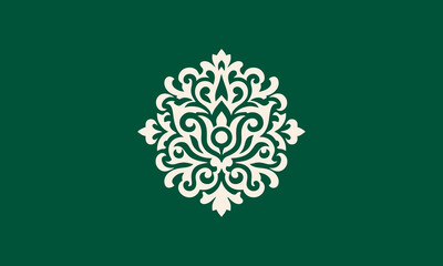 Traditional Ornamental Vector Logo Design With Culture Element