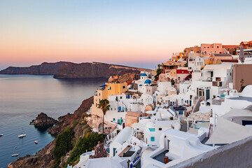 oia village on santorini island greece