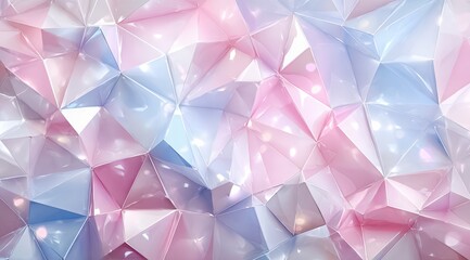 Pink and blue background with a lot of triangles. The background is very colorful