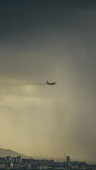 airplane in the sky