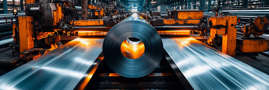 Hyperrealistic view of advanced industrial machinery in action Generative AI