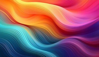 mesmerizing gradient background with flowing wavy lines in vibrant colors