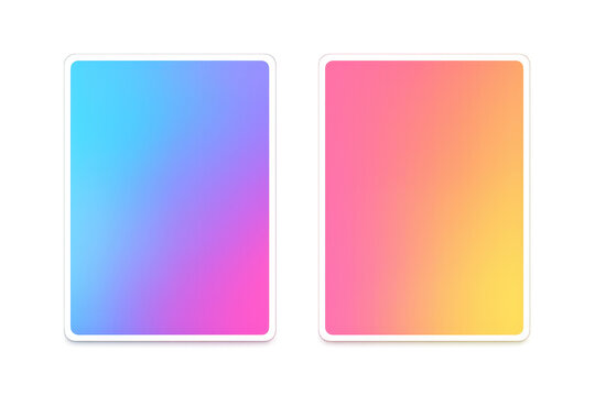 Two gradient backgrounds with rounded corners transparent - Powered by Adobe
