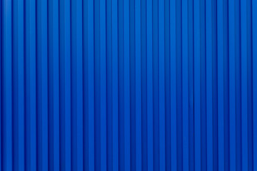 Blue building wall zinc backdrop,Blue shipping container wall. Seamless vertical metal panel...