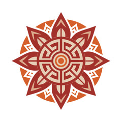 Abstract Tribal Decorative Mandala Silhouette Artwork