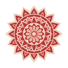 Ornamental Bohemian Mandala Silhouette Vector Design