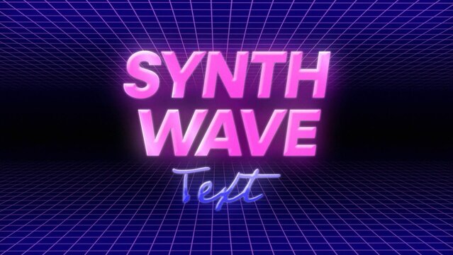 Synth Wave Text