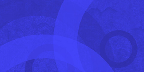 blue background with white circle rings in faded distressed vintage grunge texture design,  Dynamic shapes composition.  old geometric pattern paper in light and navy blue . 