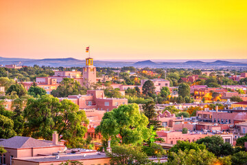 Santa Fe, New Mexico, USA at Dusk 729